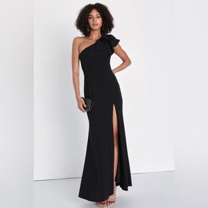 Lulus One Shoulder Maxi Dress